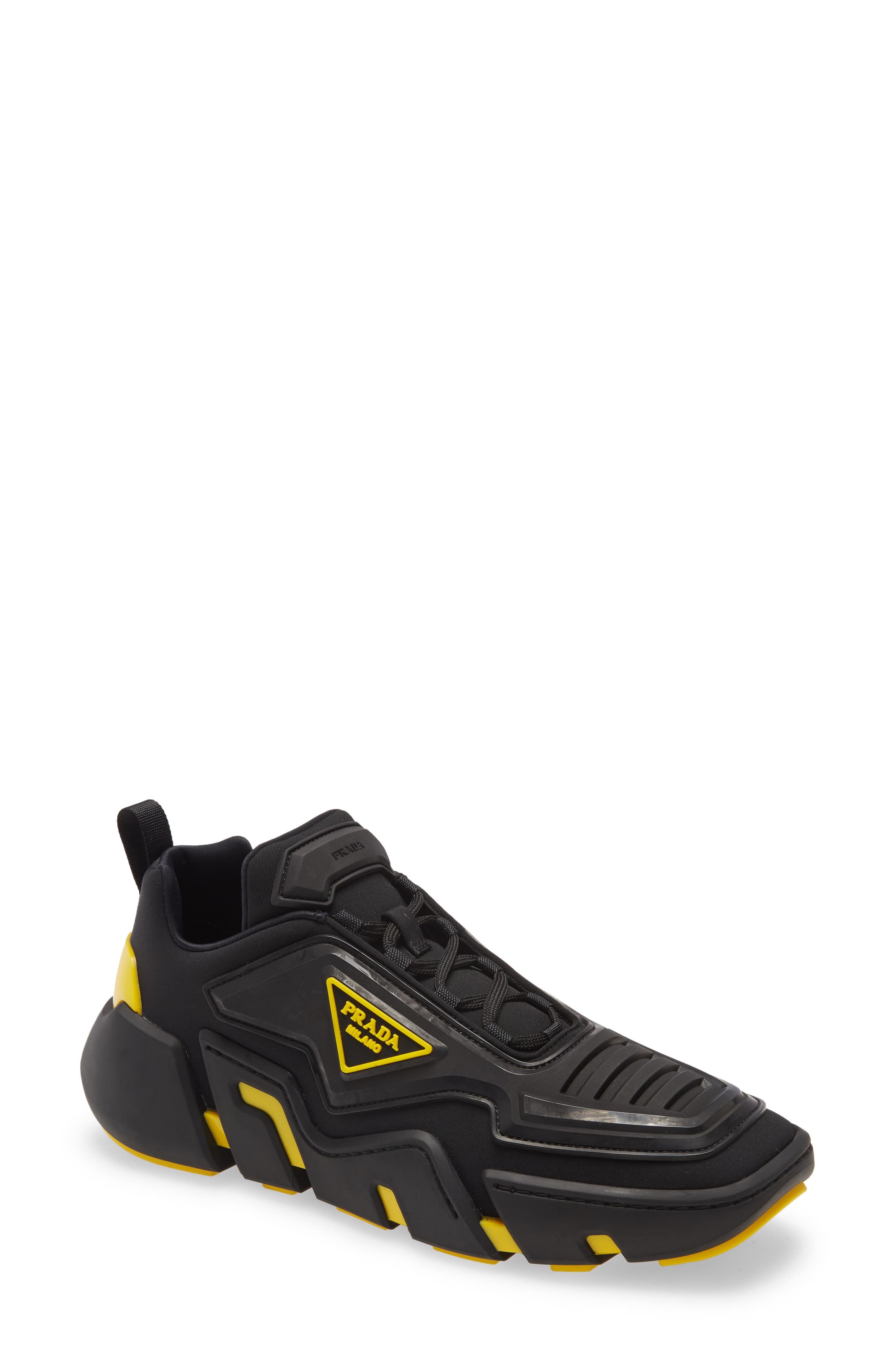 Prada The Techno Stretch Sneaker, Main, color, 