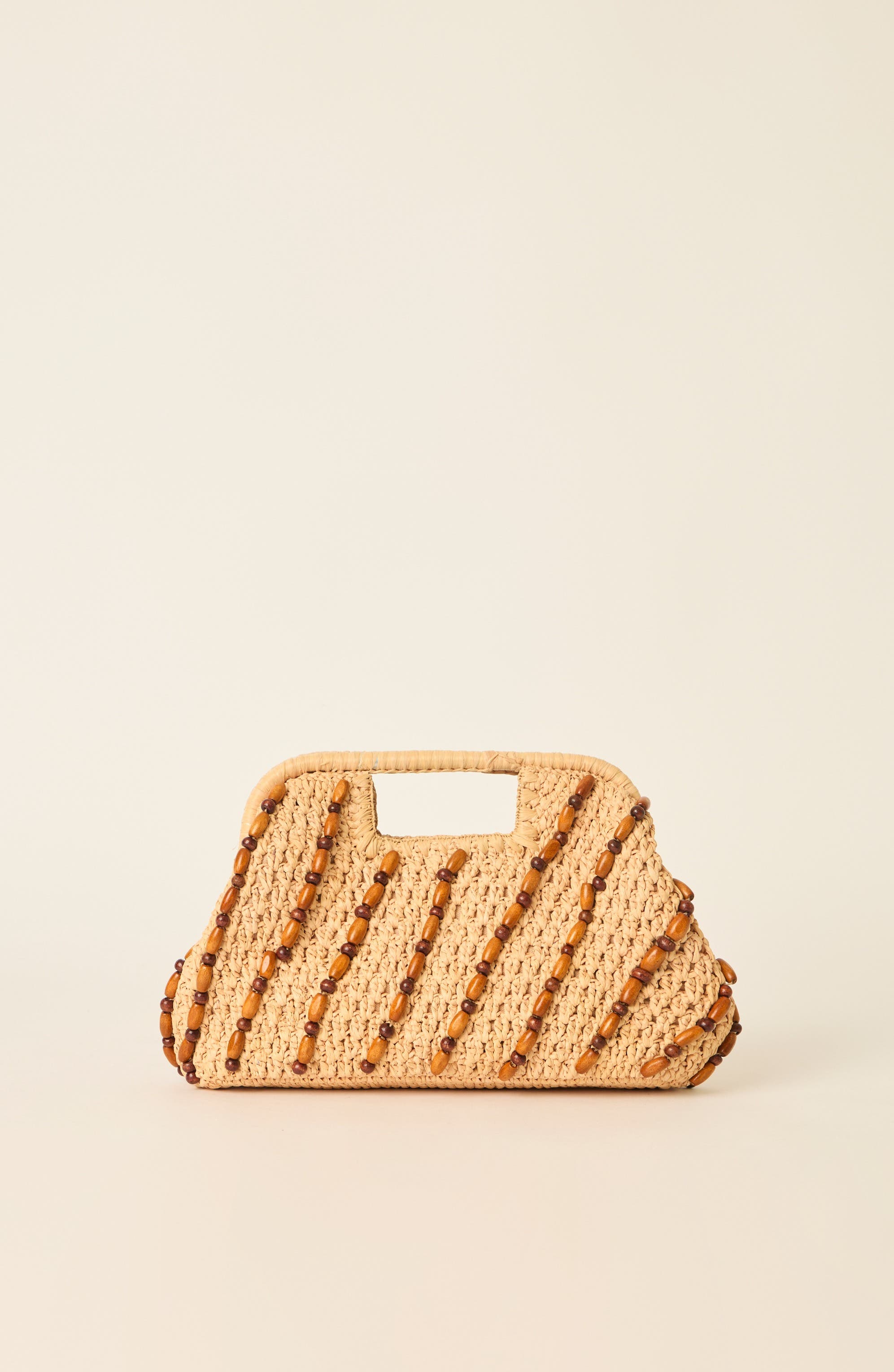 BTB Los Angeles Paisley Clutch, Main, color, Natural