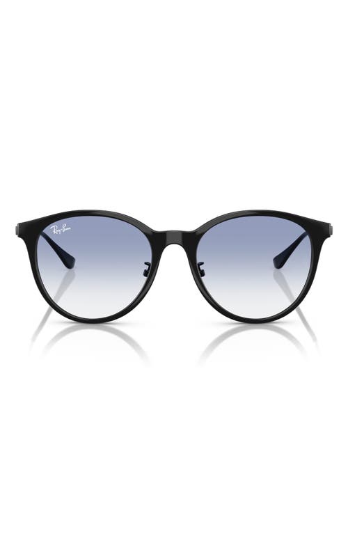 Ray Ban Ray-ban 55mm Gradient Round Sunglasses In Black