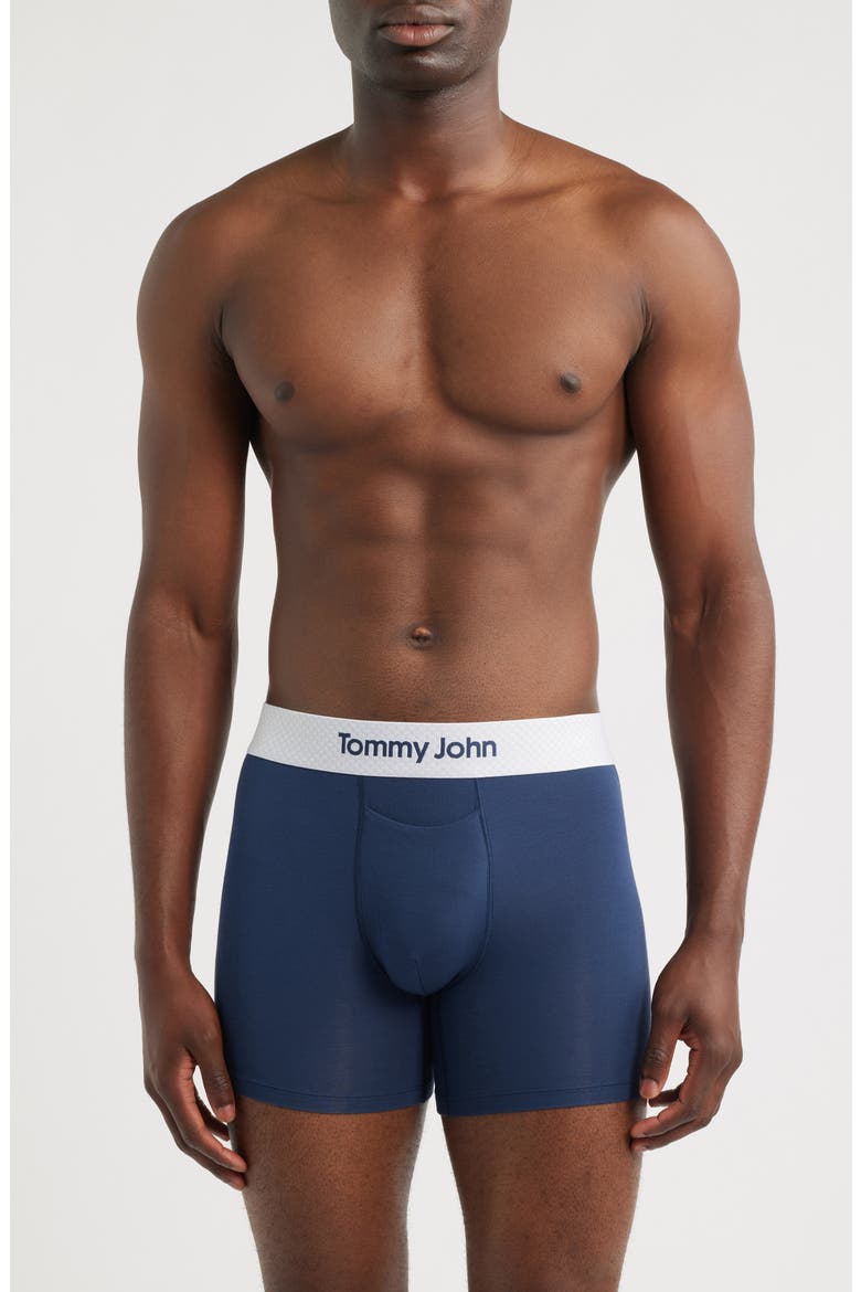 Second Skin 4-Inch Golf Ball Waistband Boxer Briefs, Main, color, DRESS BLUES GOLF BALL WB