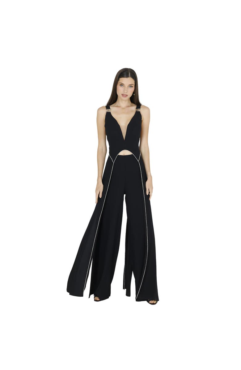 AKALIA Katerina Grace V-Neck Jumpsuit, Main, color,