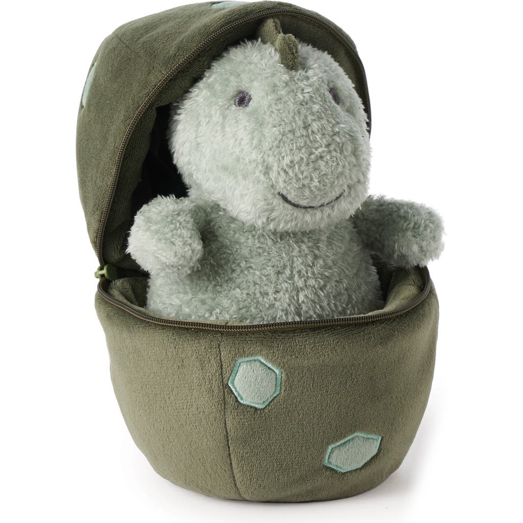 Elegant Baby Dinosaur Egg Plush Toy in Sage Green  product