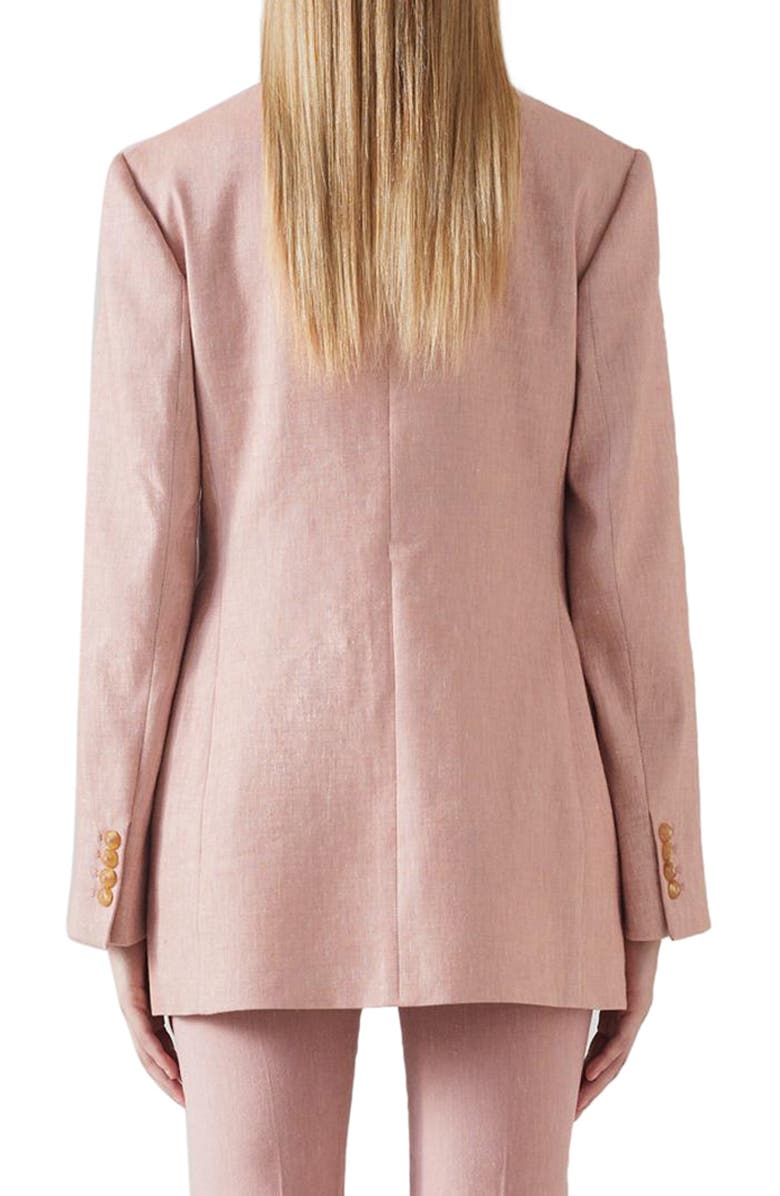 LK Bennett Avery Cotton & Linen Blazer, Alternate, color, 