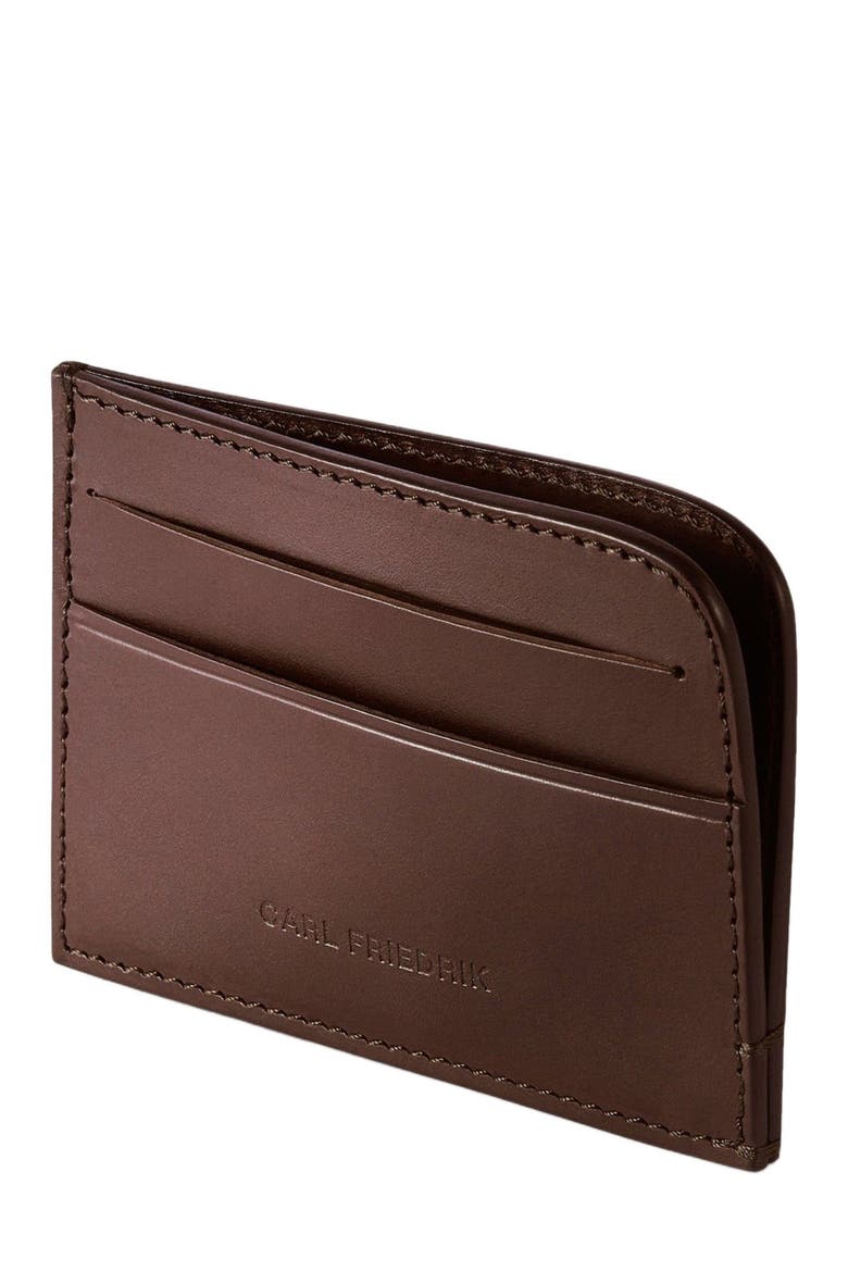 Hatton Cardholder, Alternate, color, Chocolate