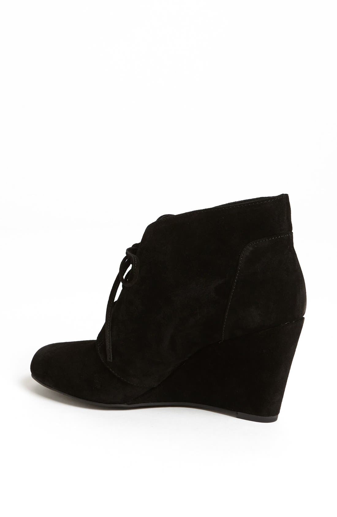 'Fedora' Bootie, Alternate, color, BLACK SUEDE