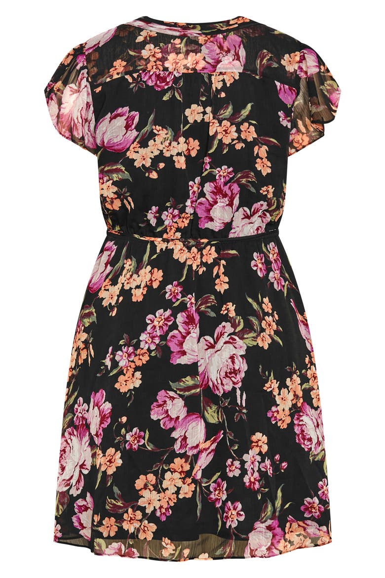 Margo Print Tie Waist Dress, Alternate, color, PRINT