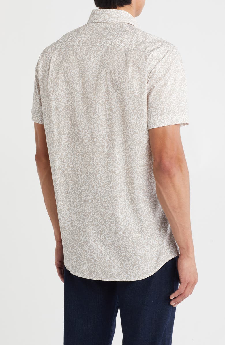 Rodd & Gunn Sherwood Downs Short Sleeve Cotton Button-Up Shirt, Alternate, color, Straw