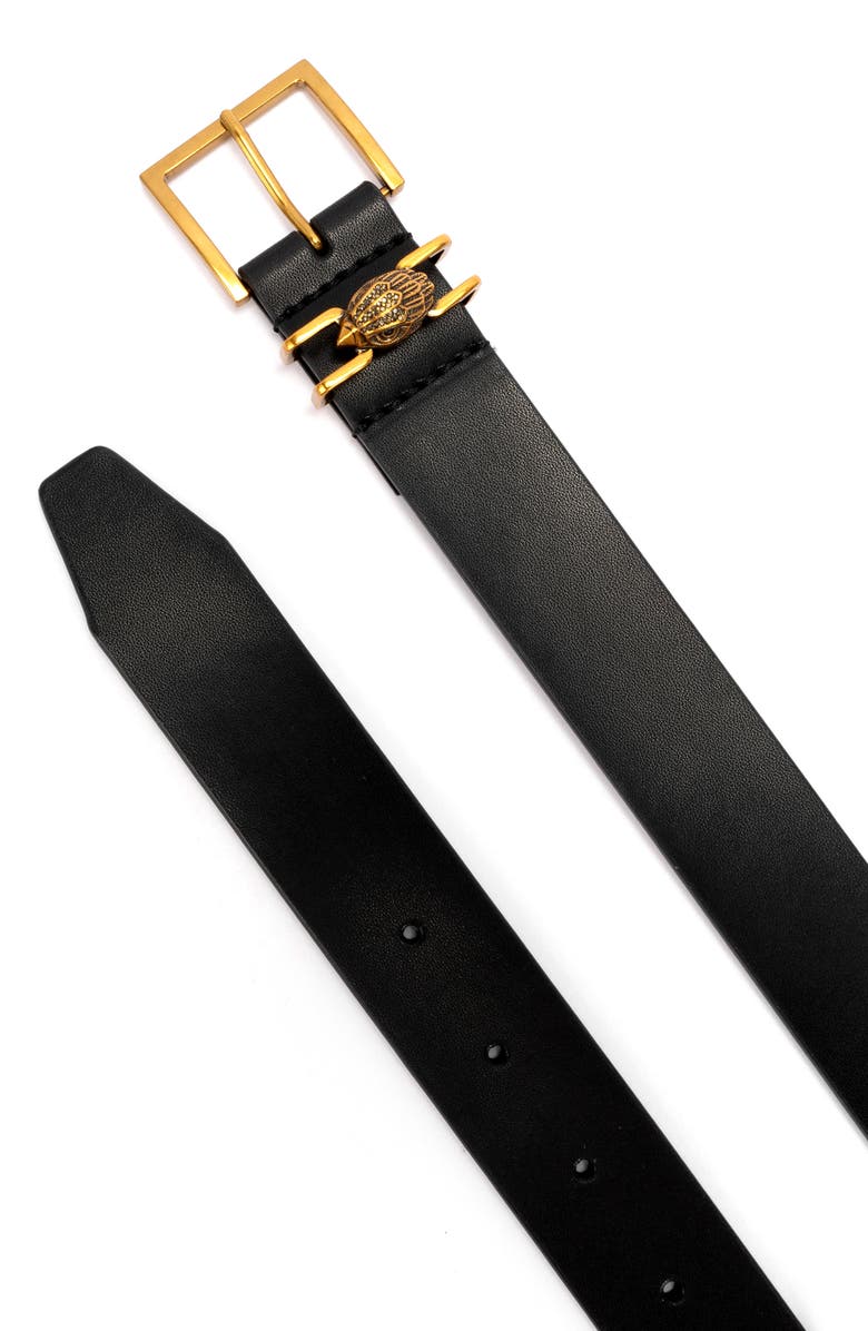 Kurt Geiger London Shoreditch Leather Belt, Alternate, color, 