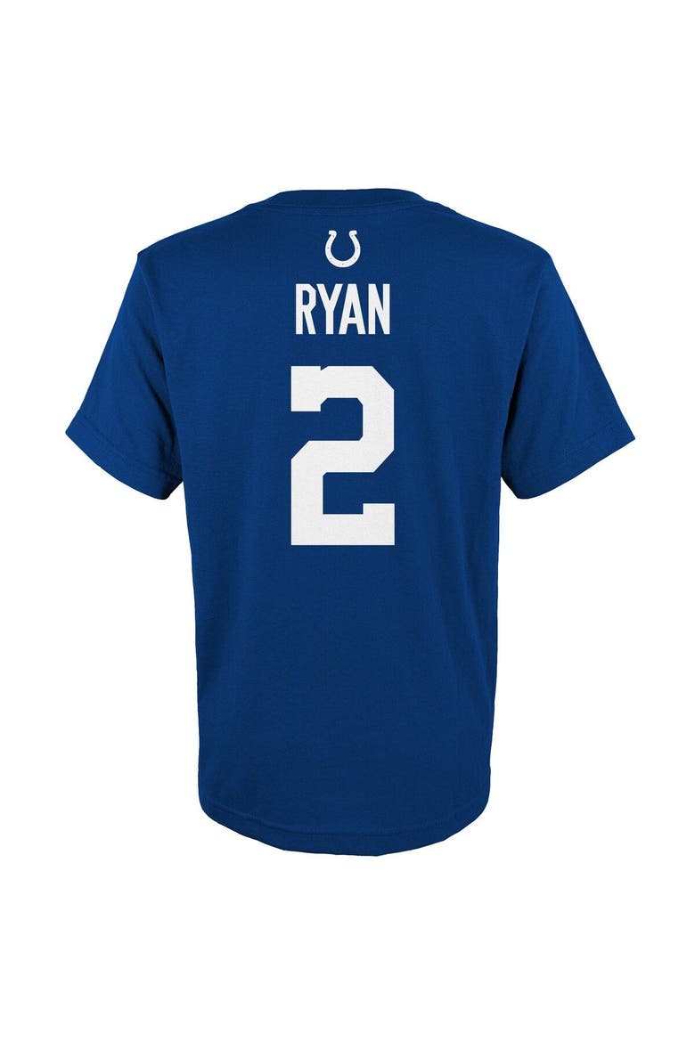 Youth Matt Ryan Royal Indianapolis Colts Mainliner Player Name & Number T-Shirt, Alternate, color, Royal