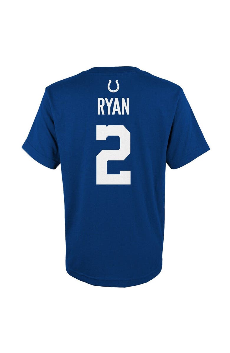 Outerstuff Youth Matt Ryan Royal Indianapolis Colts Mainliner Player Name & Number T-Shirt, Alternate, color, 