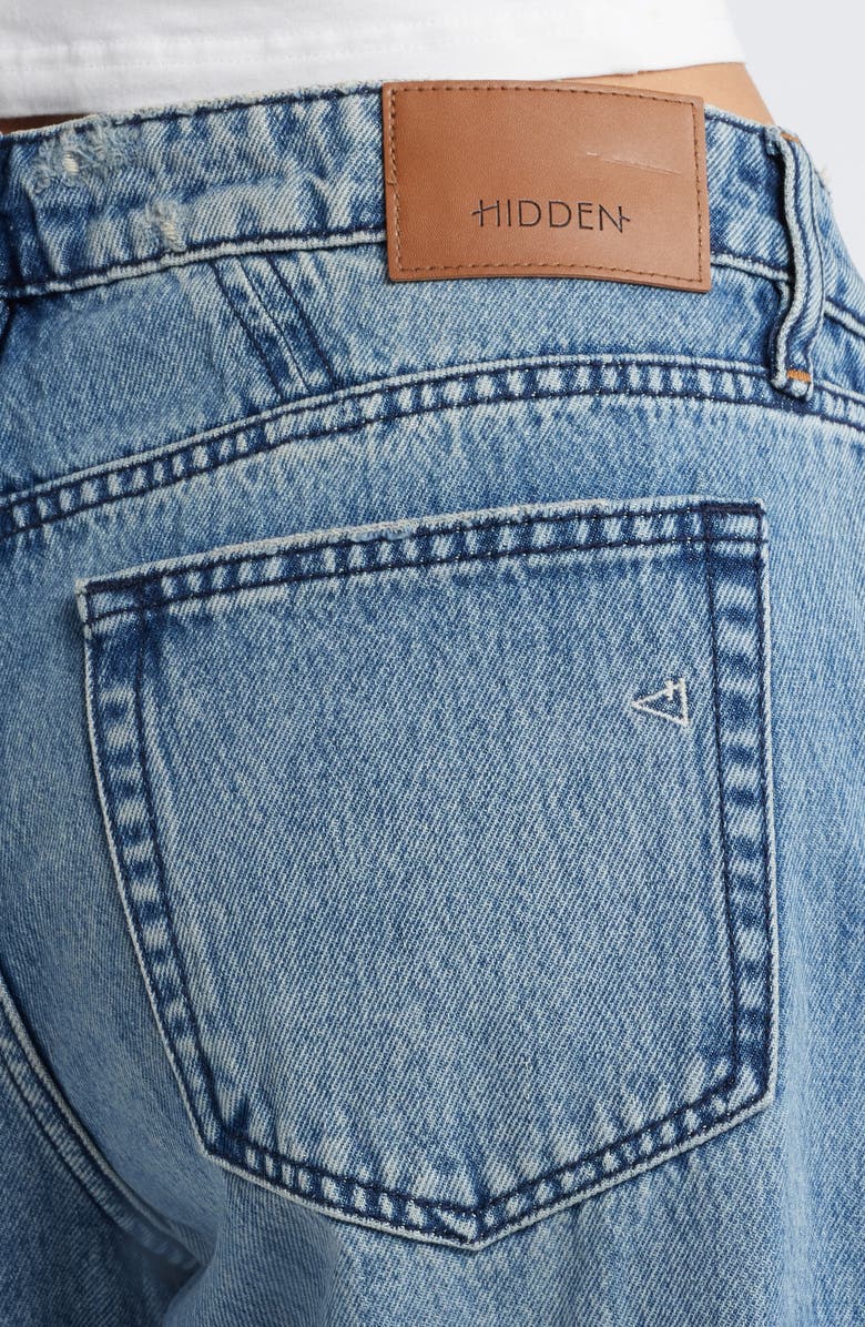 HIDDEN JEANS Mid Rise Baggy Wide Leg Jeans, Alternate, color, Medium Wash