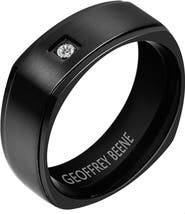 GEOFFREY BEENE Men's Cubic Zirconia Band Ring