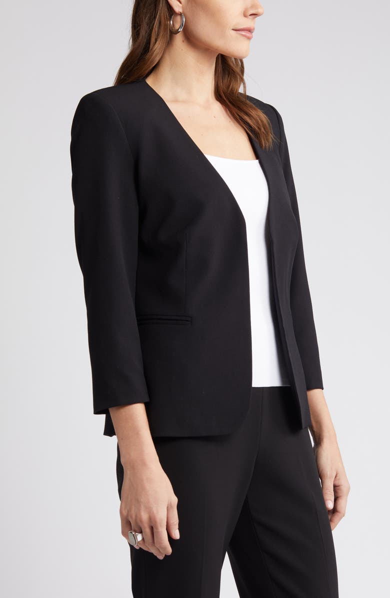 Halogen<sup>®</sup> V-Neck Open Front Jacket, Alternate, color,
