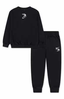 3 Brand Kids' Logo Fleece Sweatshirt & Joggers Set