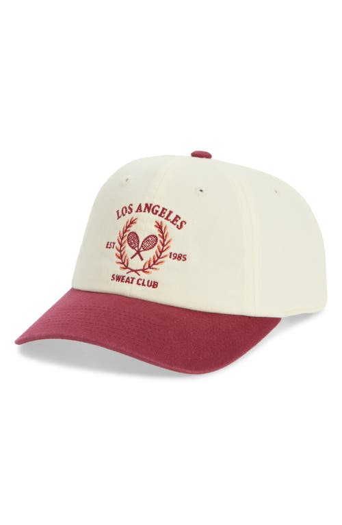 American Needle Sweat Club Cotton Baseball Cap In Red
