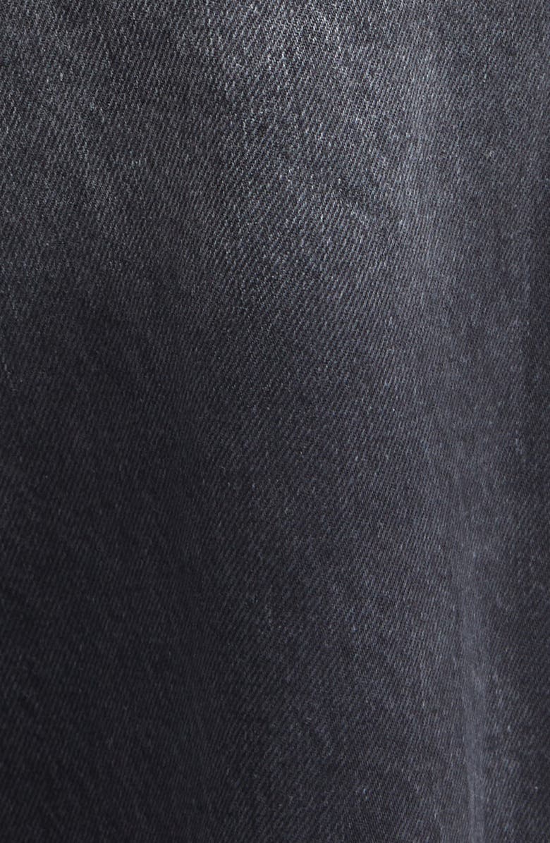 Area Crystal Knot Straight Leg Jeans, Alternate, color, Black