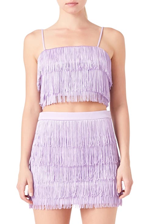 Tiered Fringe Crop Top