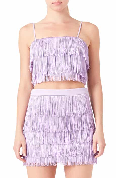 Endless Rose Tiered Fringe Crop Top