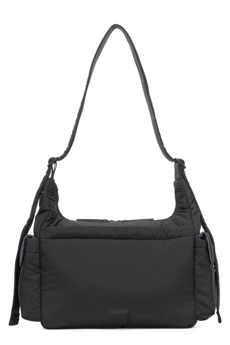 Diaper Crossbody Bag, Main, color, BLACK