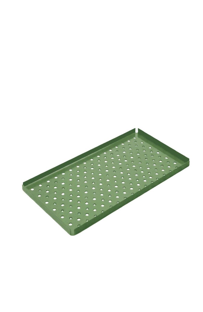 Form & Seek Daisy Rectangle Tray, Main, color, Green