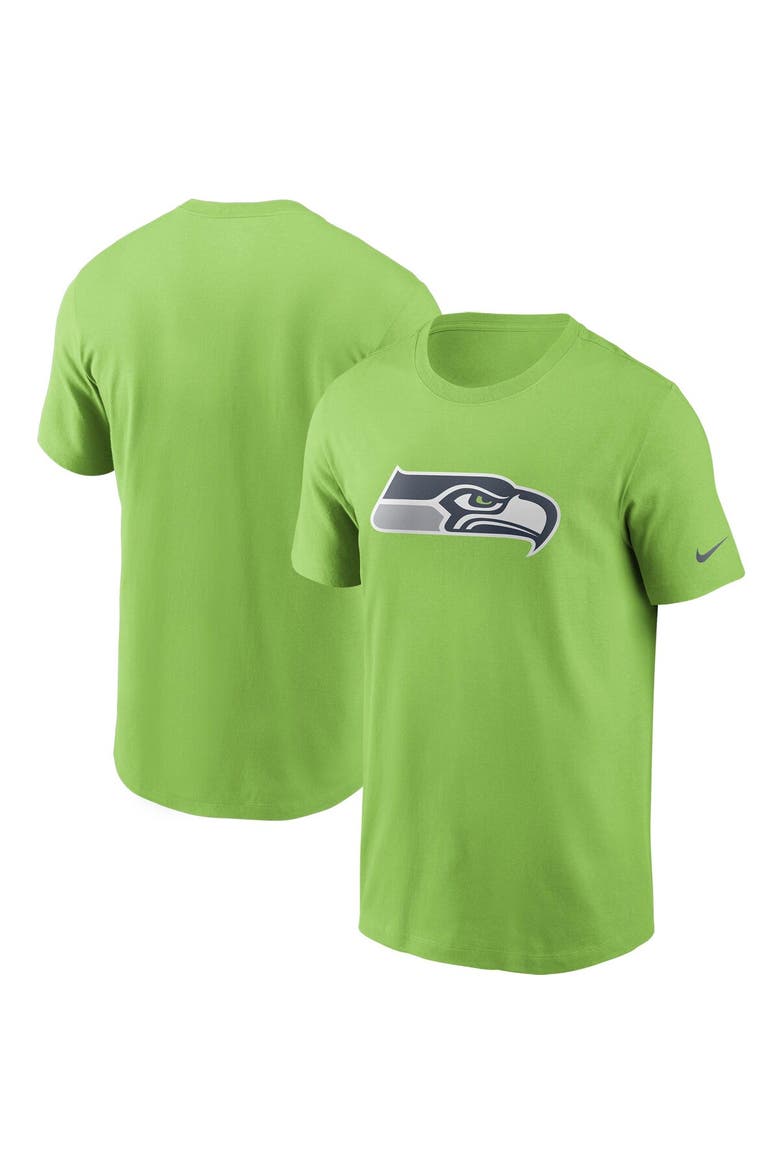 Men's Nike Neon Green Seattle Seahawks Primary Logo T-Shirt, Alternate, color, NEON GREEN
