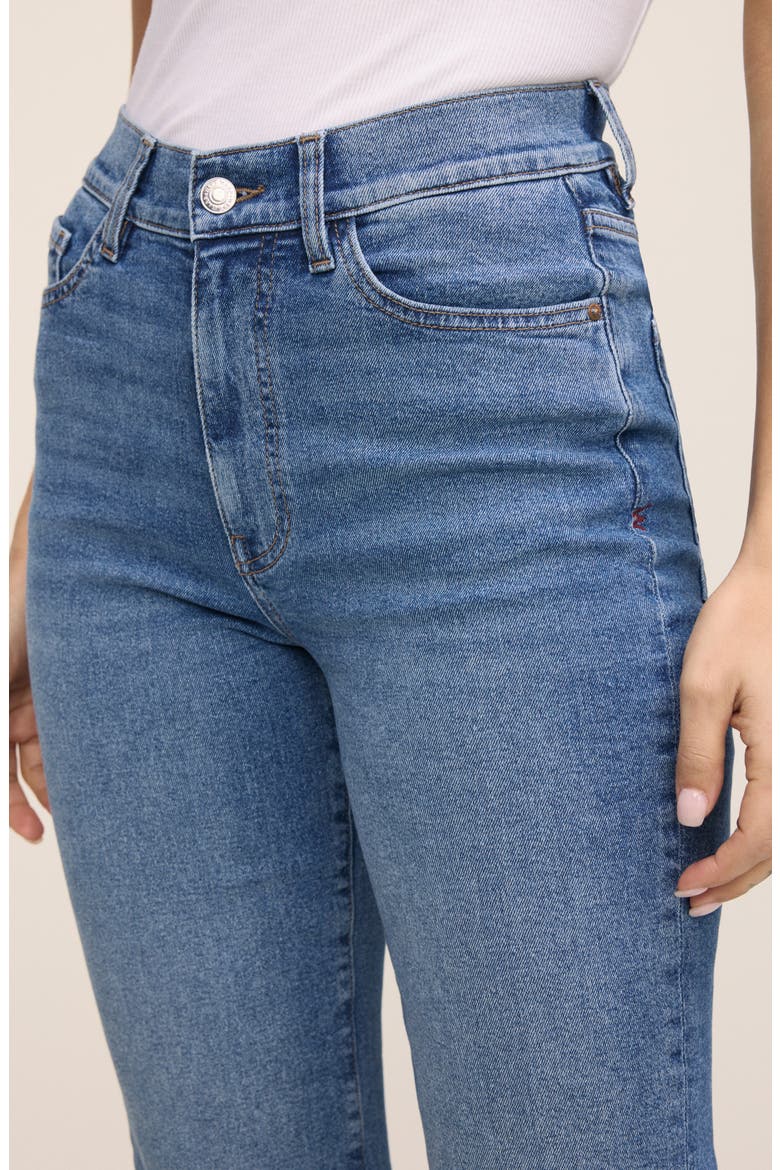 ASE High Waist Ankle Straight Leg Jeans, Alternate, color, EVER AFTER