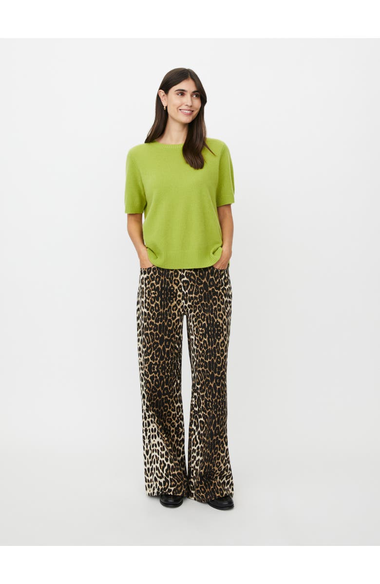 Masai Copenhagen MaFallan Short Sleeve Sweater, Alternate, color, B Chartreuse