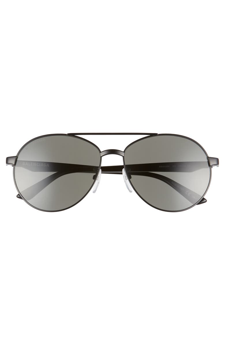 Balenciaga 59mm Aviator Sunglasses, Alternate, color, 