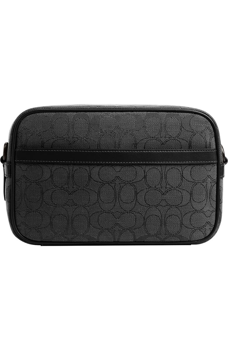 COACH Theo Signature Jacquard & Leather Camera Bag, Alternate, color,