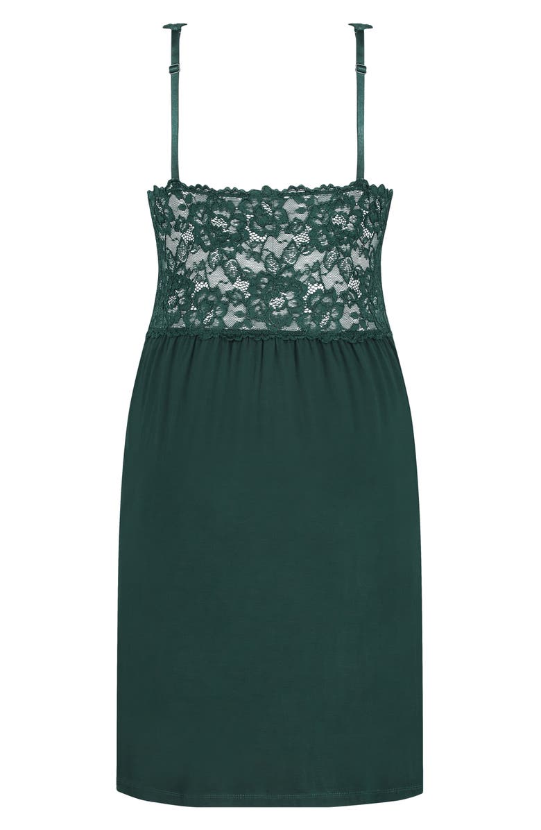 Hunkemöller Nora Lace Trim Chemise, Alternate, color, 