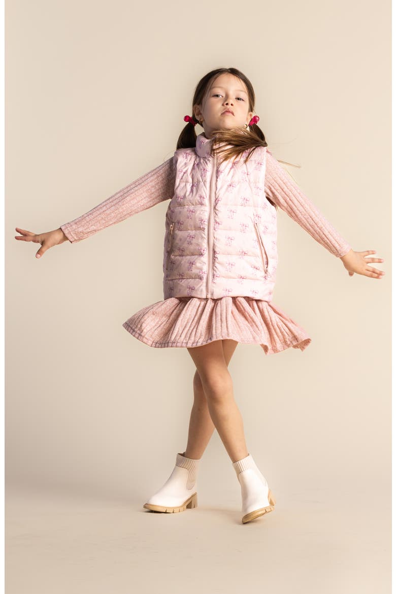 Kids' Casey Reversible Down Puffer Vest, Alternate, color, PINK