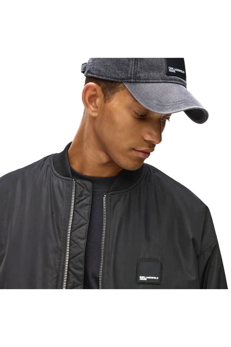 Men's Bomber Jacket, Alternate, color, Black
