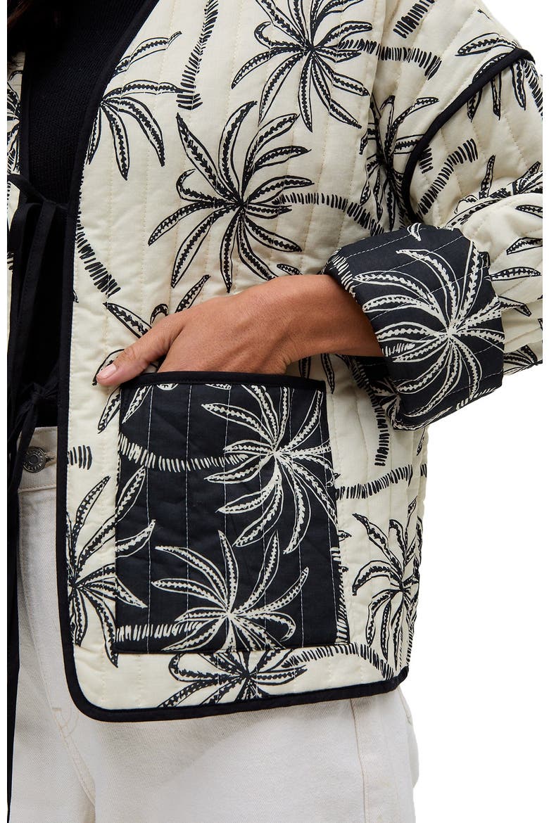 Felicity Palm Print Reversible Jacket, Alternate, color, Multi