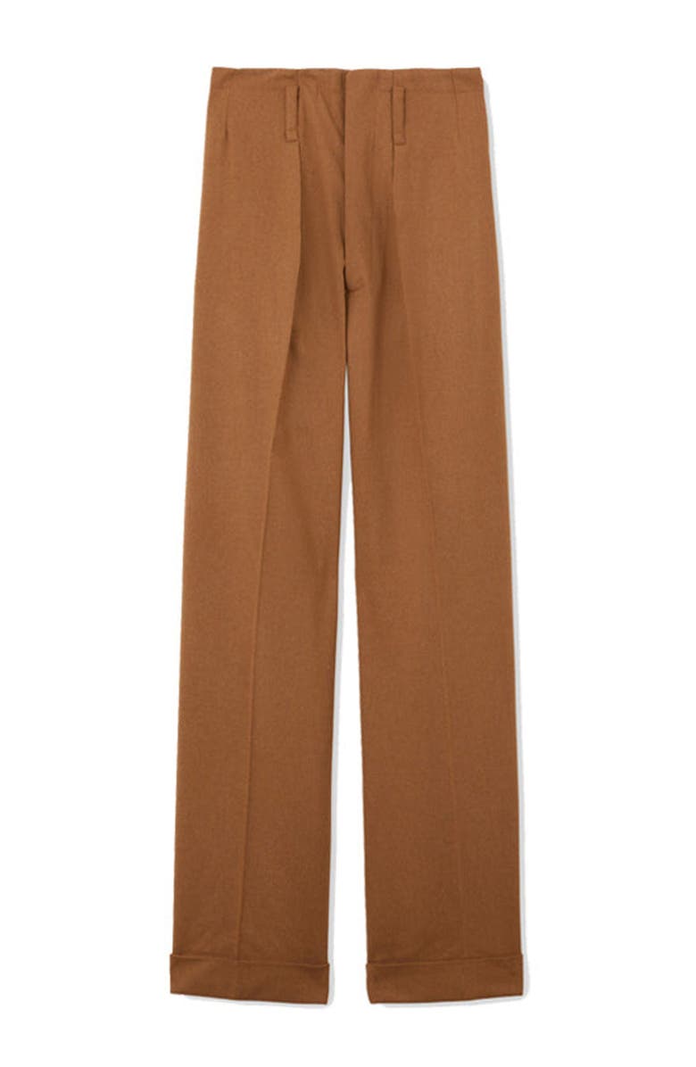 Fortela Farrah Pences Flannel Trousers, Main, color, Camel