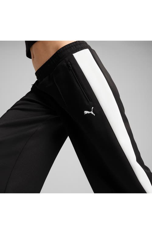 Puma T7 Women's Low Rise Track Pants In  Black