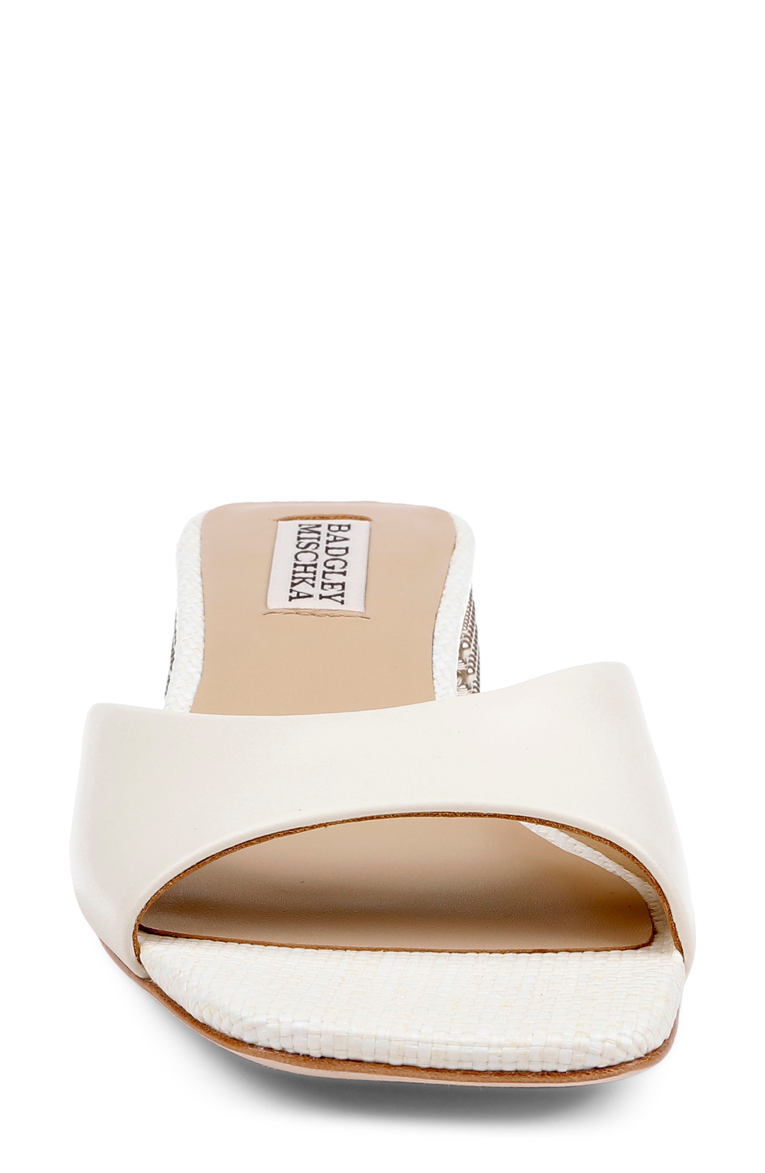 Oahu Slide Sandal, Alternate, color, CREAM LEATHER