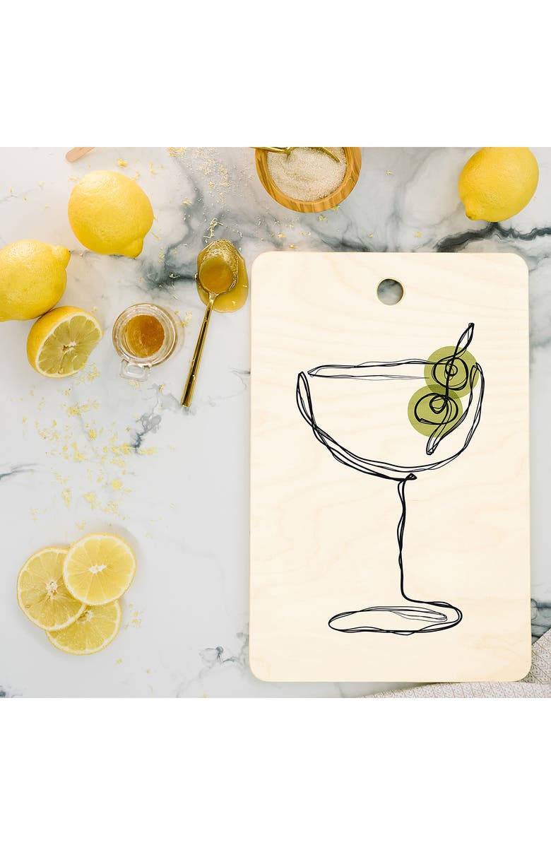 Deny Designs Cocktail Drink Cutting Board, Alternate, color, Beige