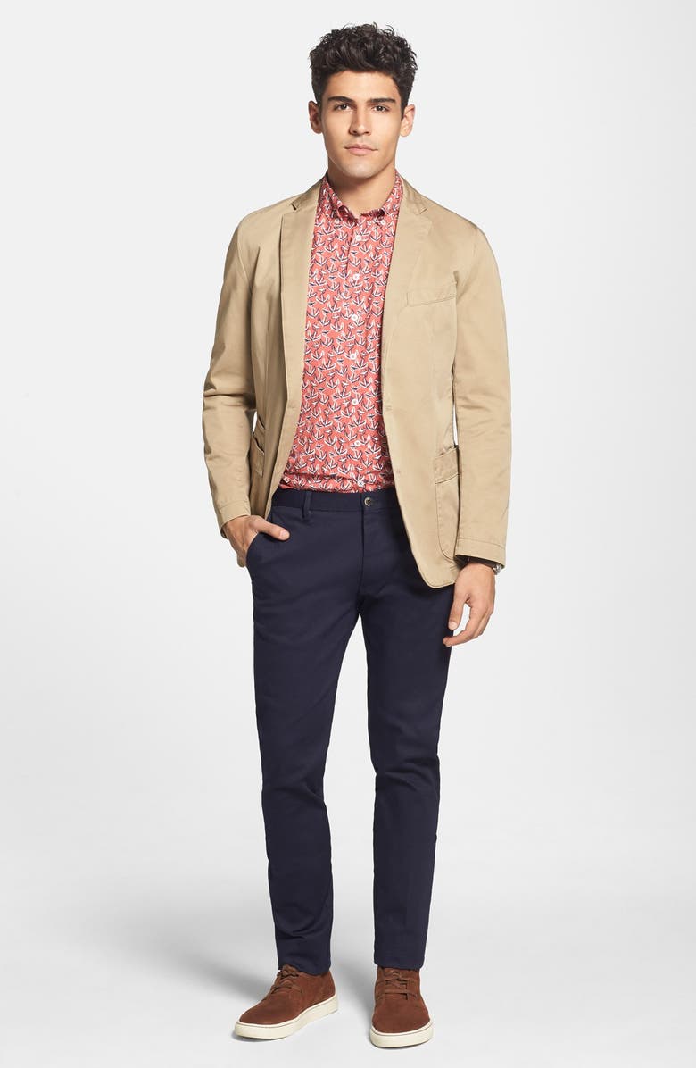 BOSS 'Menvin' Trim Fit Cotton Twill Sport Coat, Alternate, color, 