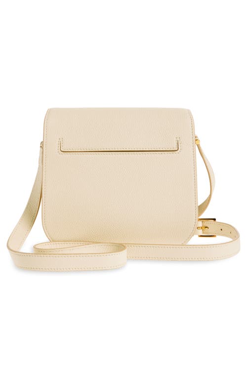Tom Ford Mini Tara Grained Leather Crossbody Bag In 1w018 Cream