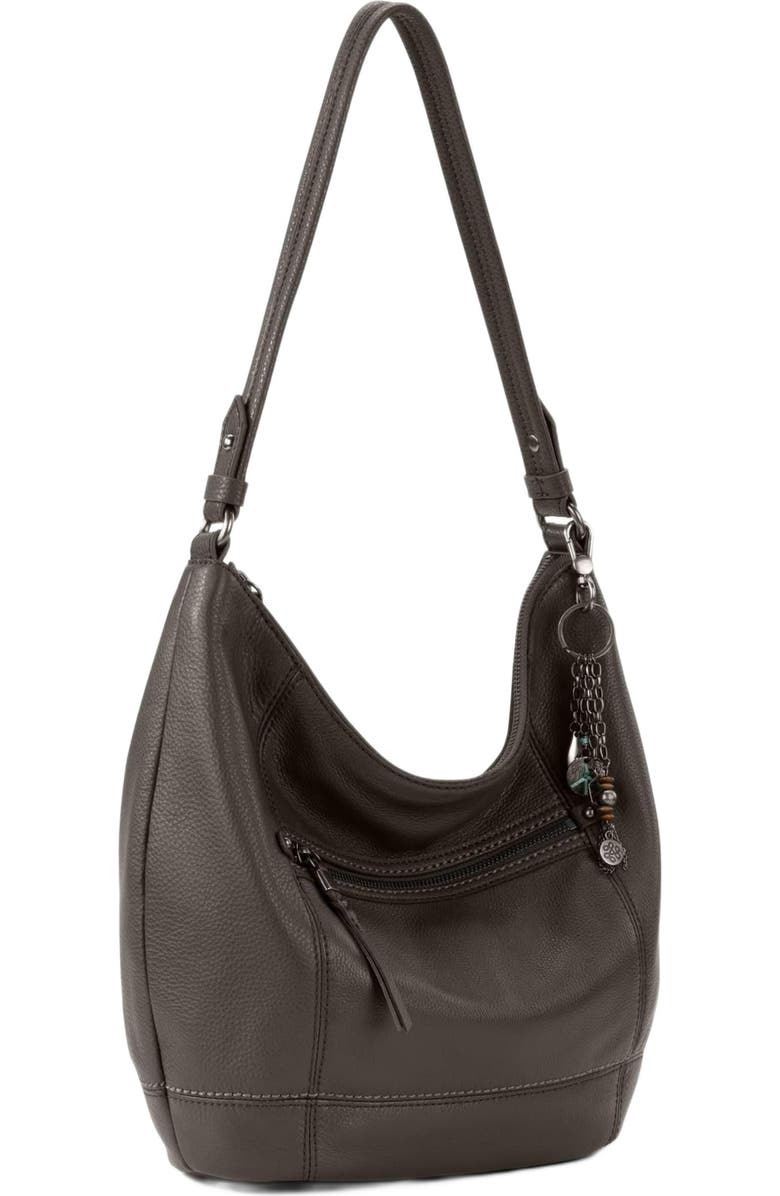 The Sak Sequoia Hobo Leather Bag, Alternate, color, Slate