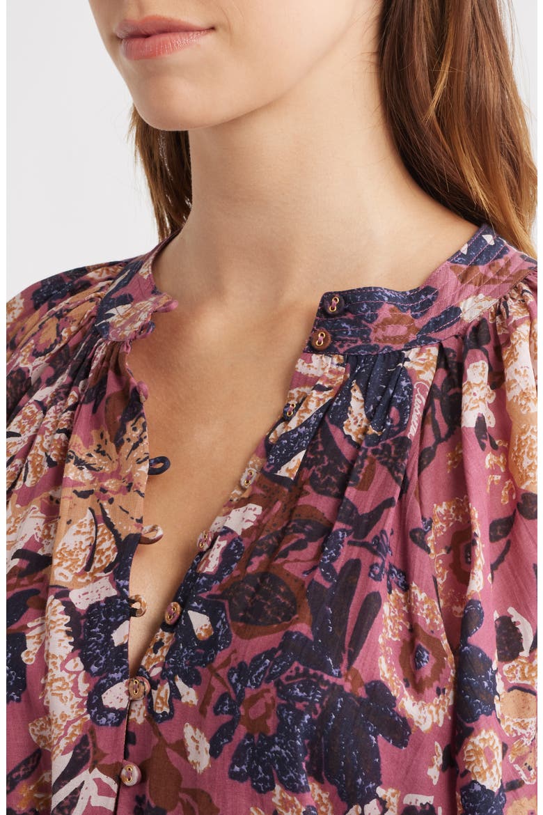 Elvia Tie Waist Long Sleeve Minidress, Alternate, color, BERGAMOT PRINT