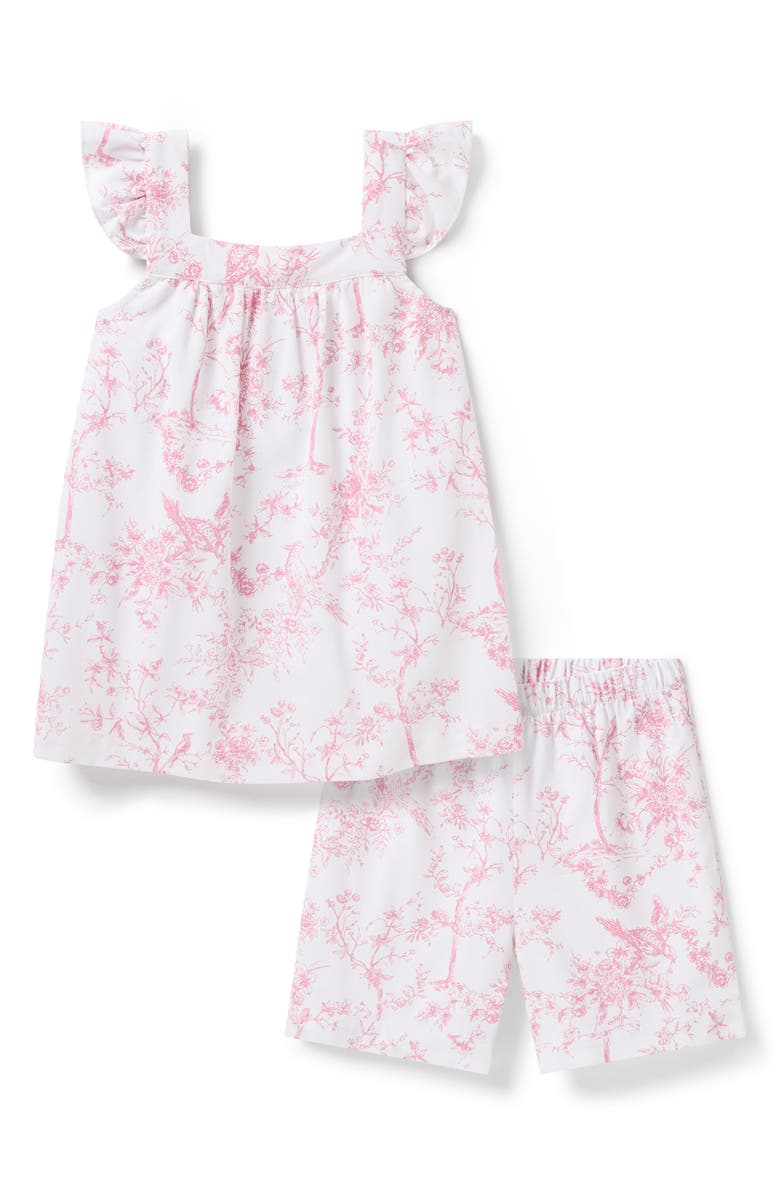 Petite Plume Kids' Clara Short Two-Piece Pajamas, Main, color, Pink