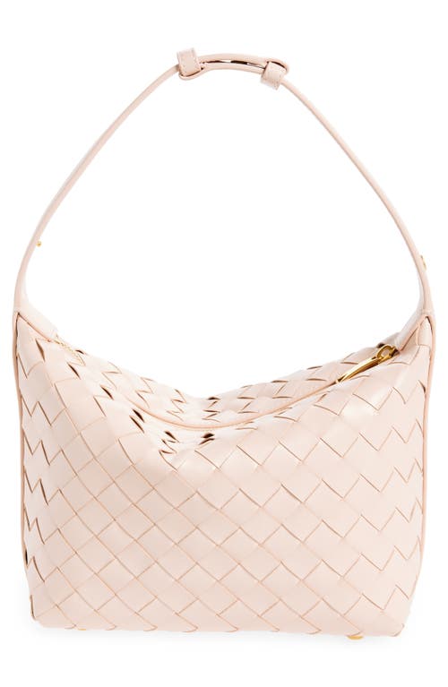 BOTTEGA VENETA BOTTEGA VENETA MINI WALLACE INTRECCIATO LEATHER SHOULDER BAG