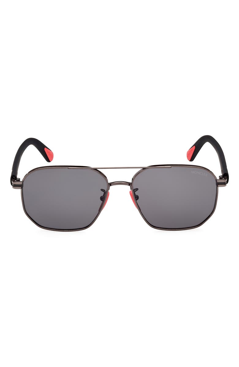 Moncler 56mm Aviator Sunglasses, Main, color,