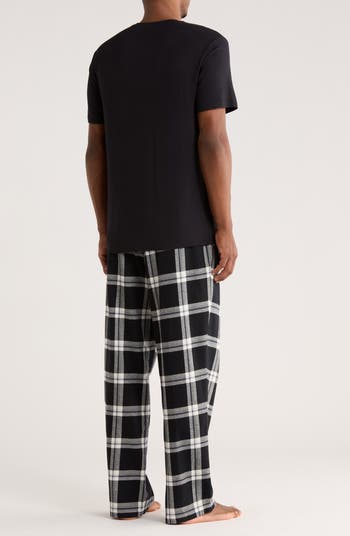 T-Shirt & Flannel Pajama Pants Set