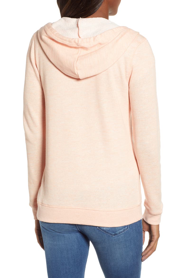 Trippin Hoodie, Alternate, color, SALMON HEATHER