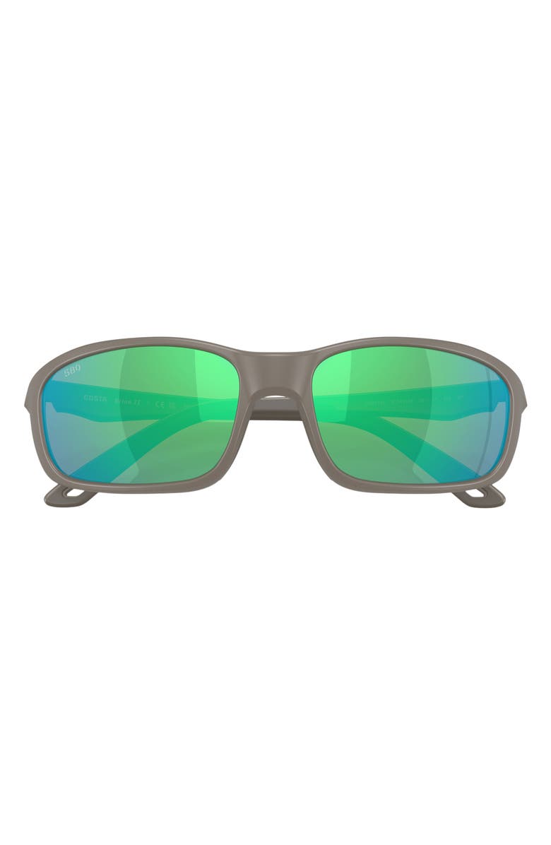 Costa Del Mar Brine II 59mm Sunglasses, Alternate, color, Matte Olive Shale / Green