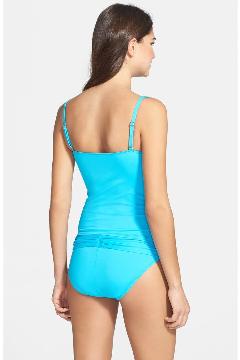 'Glamour' Tankini Top, Alternate, color, PACIFIC BLUE