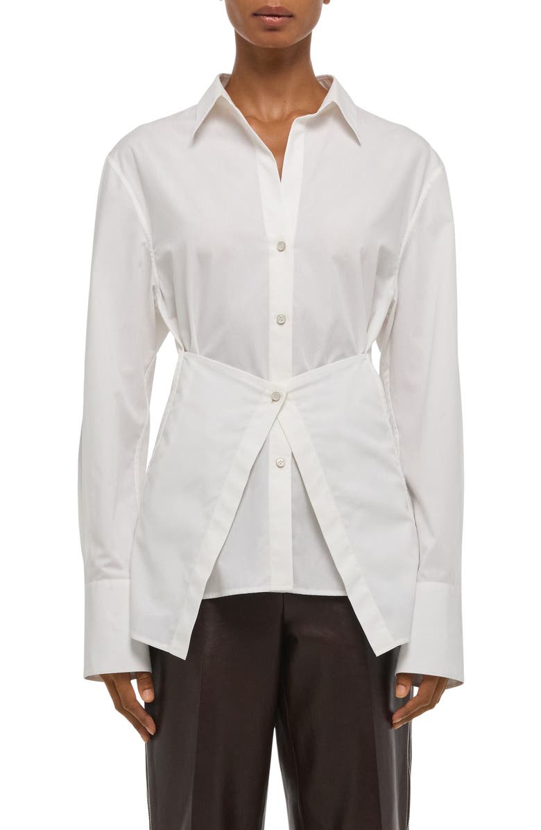 Helmut Lang Apron Woven Shirt, Main, color, White