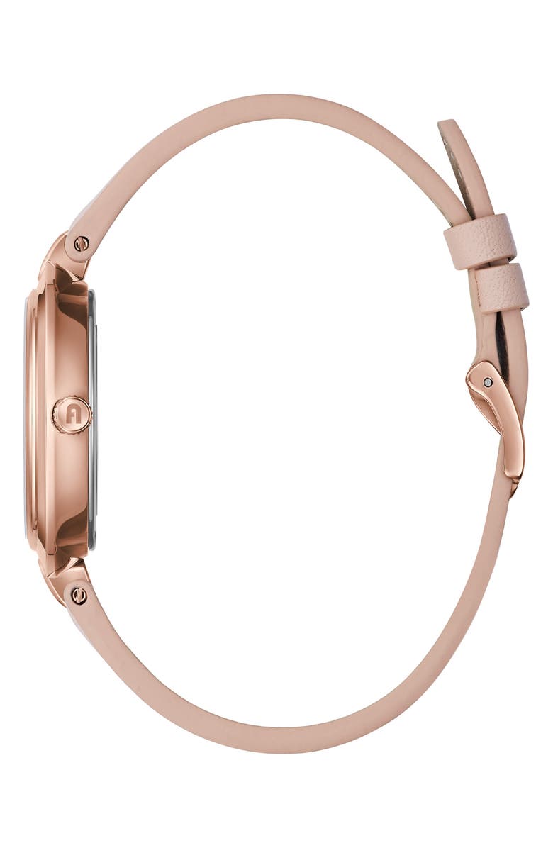 Furla Logo Links Leather Strap Watch, 36.5mm, Alternate, color,